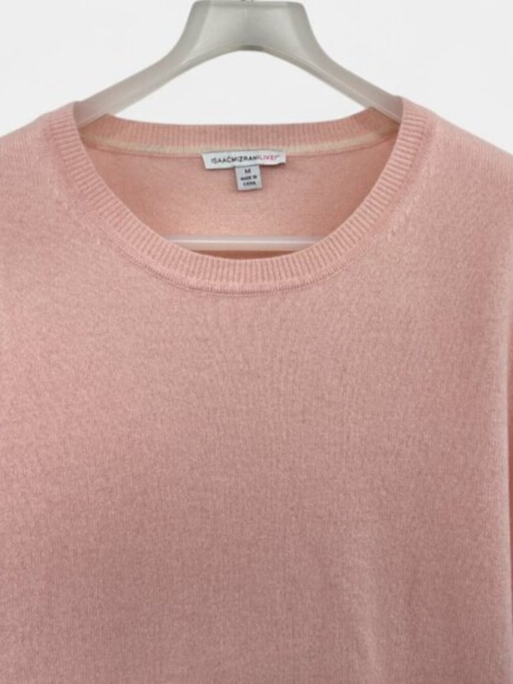 Isaac Mizrahi Live Cashmere Sweater Dress Pink Long Sleeve Women's M - Picture 3 of 7